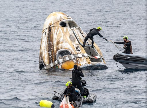 NASA’s SpaceX Crew-10 Splashdown