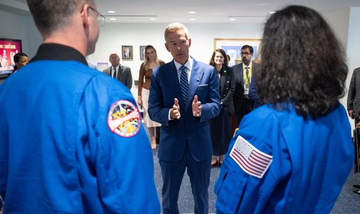Expedition 72 NASA Astronauts with Agency Leadership