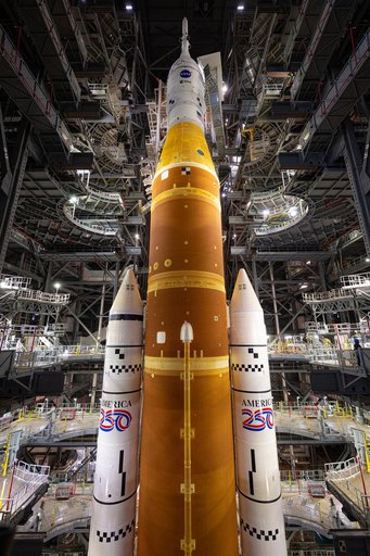 Artemis II Inside VAB