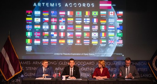 Republic of Latvia Artemis Accords Signing
