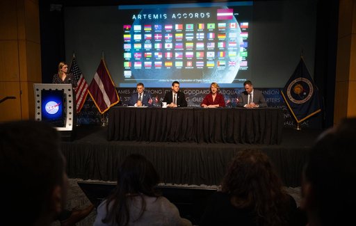 Republic of Latvia Artemis Accords Signing