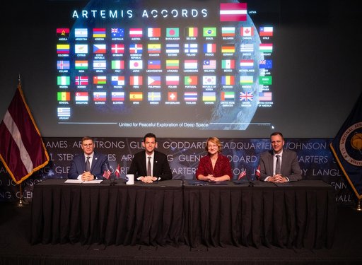 Republic of Latvia Artemis Accords Signing