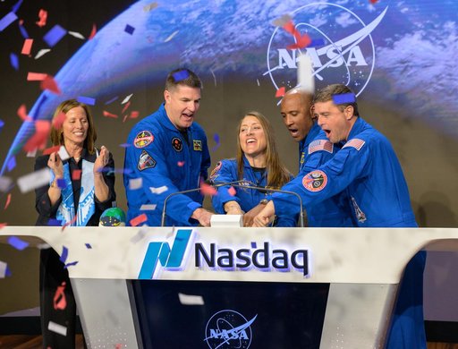NASA Artemis II Crew Rings Nasdaq Closing Bell