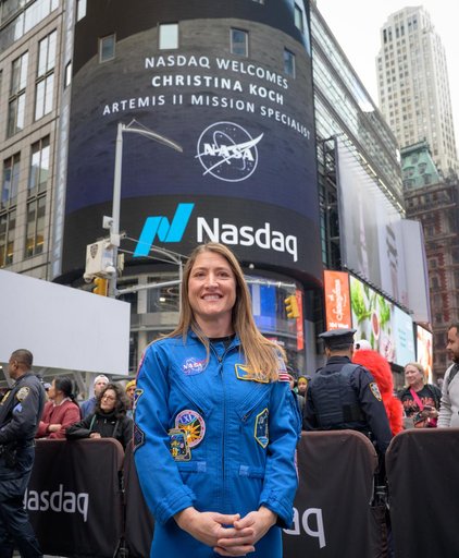 NASA Artemis II Crew Rings Nasdaq Closing Bell