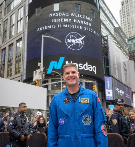 NASA Artemis II Crew Rings Nasdaq Closing Bell