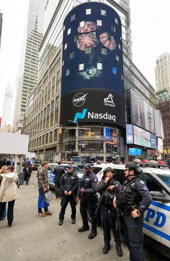 NASA Artemis II Crew Visits Times Square Skywalk
