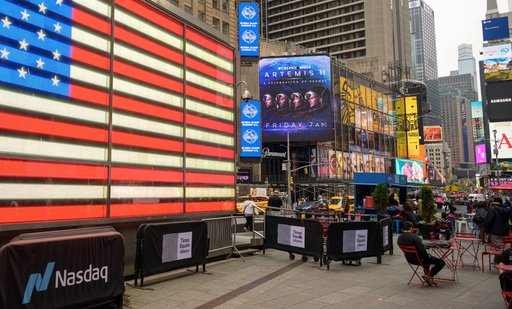 NASA Artemis II Crew Visits Times Square Skywalk