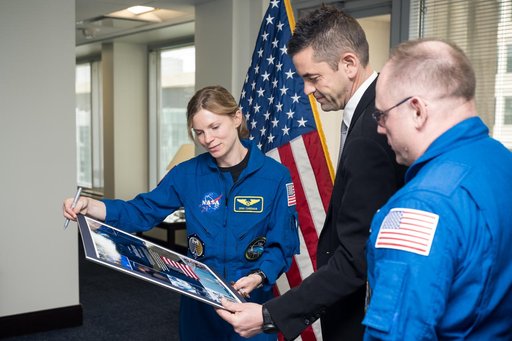 Admin Isaacman Meets with Crew of Expedition 73/74