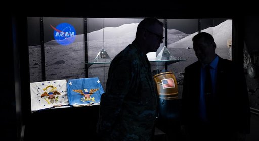 NASA Deputy Administrator with Lt. Gen. Ahmann