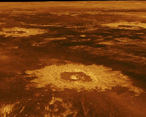 Venus - 3-D Perspective View of Lavinia Planitia