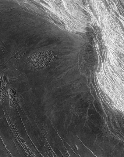 Venus - Lakshmi Planum and Maxwell Montes