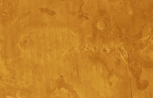 Venus - False Color of Volcanic Plains
