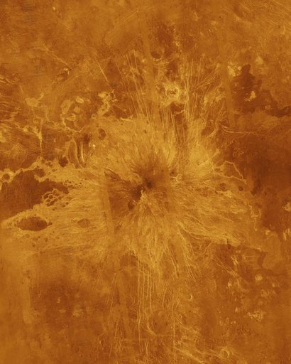 Venus - Simulated Color of Ushas Mons