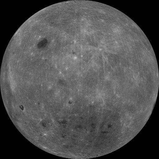 Farside View of Earth Moon as Seen by the Clementine Spacecraft