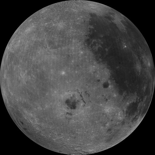 West Limb View of Earth Moon as Seen by the Clementine Spacecraft