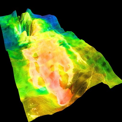 Magellan View of Crater Markham, 0° N, 163° E