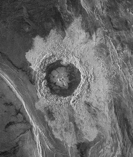 Venus - Complex Crater Dickinson in NE Atalanta Region