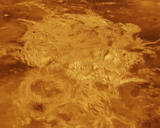 Venus - Three-Dimensional Perspective View of Alpha Region