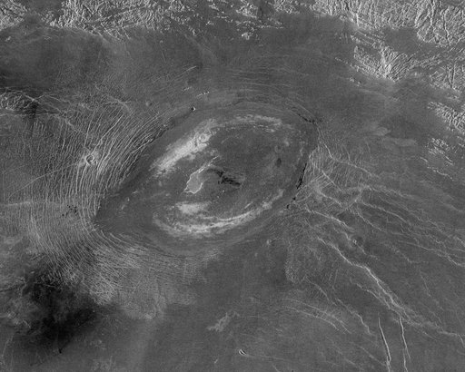 Venus - A Large Elongated Caldera Sacajawea Patera