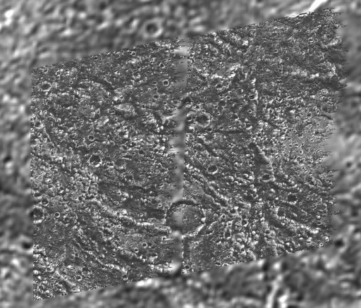 Galileo Regio Mosaic - Galileo over Voyager Data