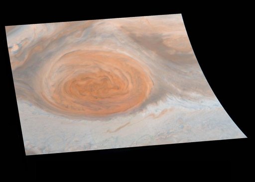 True Color of Jupiter Great Red Spot