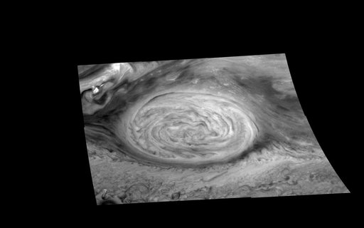 Mosaic of Jupiter Great Red Spot 727 nm