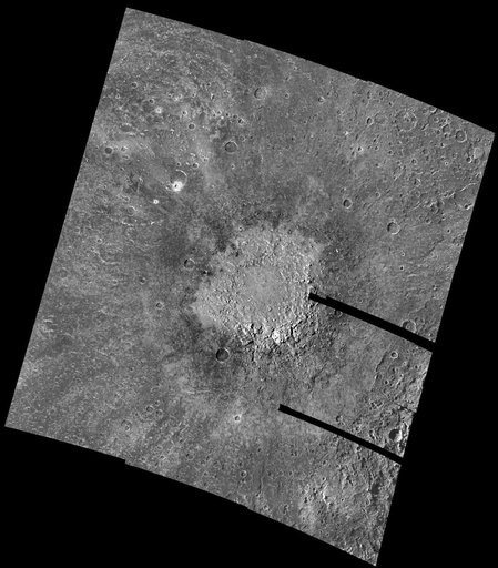 Large impact on Callisto Southern Hemisphere
