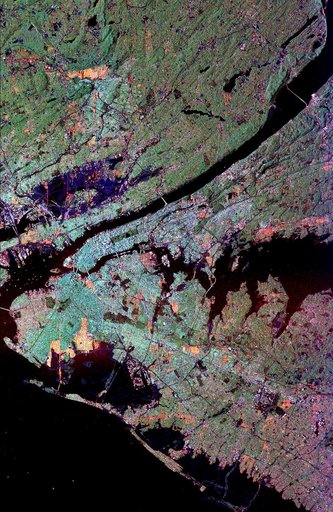 Space Radar Image of New York City
