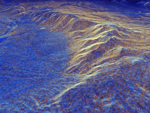 Space Radar Image of Long Valley, California - 3-D view