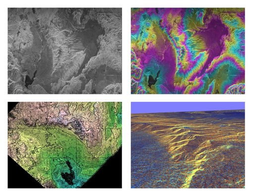 Space Radar Image of Long Valley, California -Interferometry/Topography