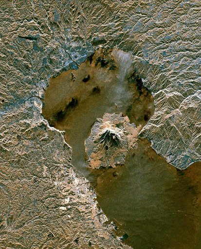 Space Radar Image of Sakura-Jima Volcano, Japan