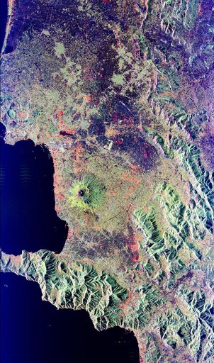 Space Radar Image of Vesuvius, Italy
