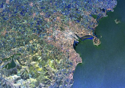 Space Radar Image of Dublin, Ireland