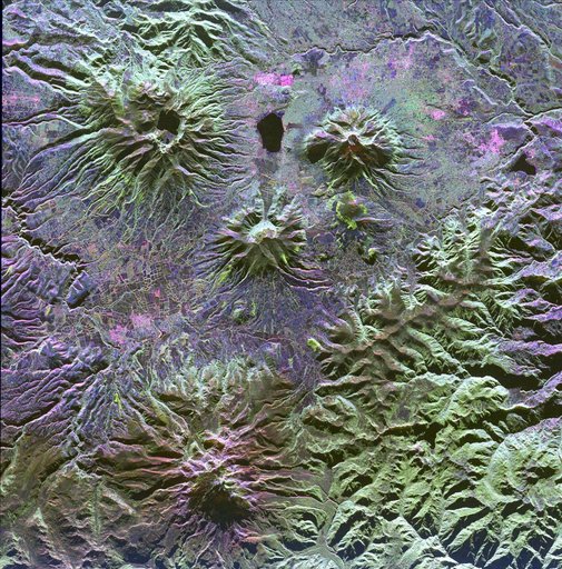Space Radar Image of North Ecuador