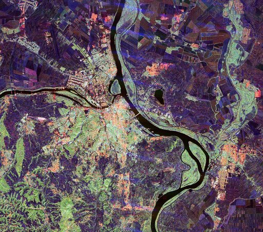 Space Radar Image of Belgrade, Serbia