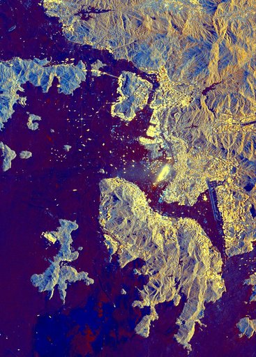 Space Radar Image of Hong Kong