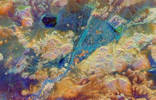 Space Radar Image of Barstow, California