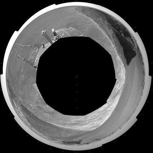 Opportunity View, Sol 959 Polar