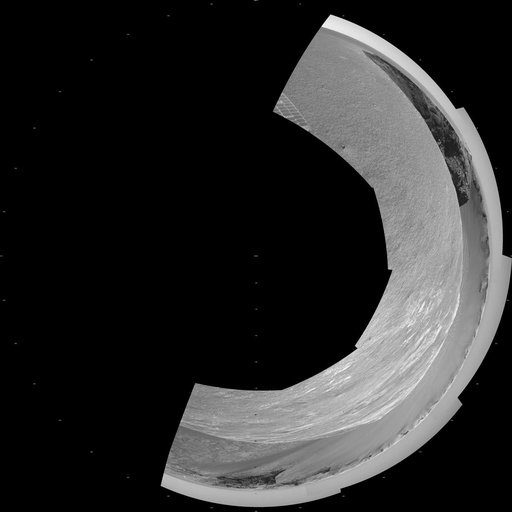 Opportunity View, Sol 958 Polar