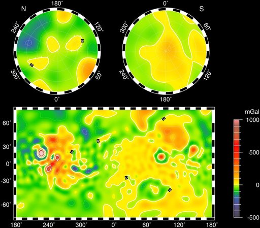 Mars Gravity Map RS