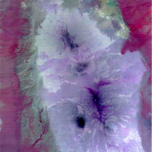 ASTER First Views of Rift Valley, Ethiopia - Thermal-Infrared TIR Image color