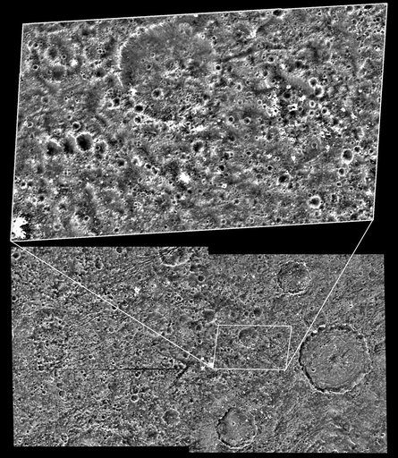 Ganymede Dark Terrain at High Resolution