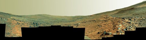 Spirit Paige Panorama of the Interior of Home Plate False Color