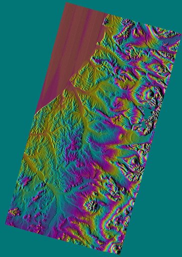 Shaded Relief Color Wrapped, Kamchatka Peninsula, Russia