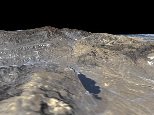 Perspective View, San Andreas Fault