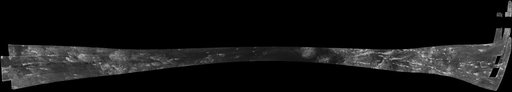 Titan Radar Swath T-8 Flyby, Oct. 28, 2005