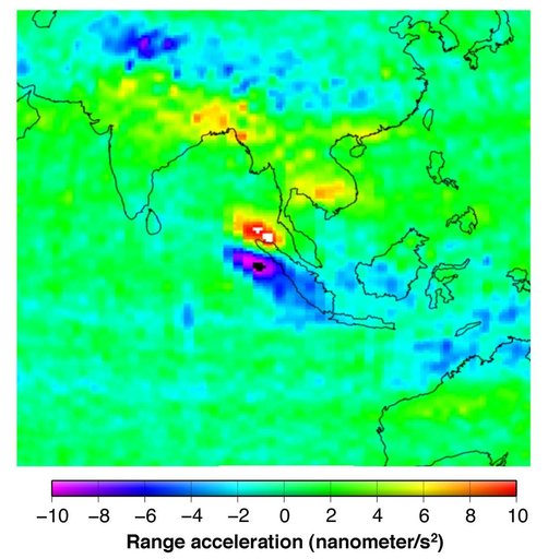 Earthquake Signal Visible in GRACE Data
