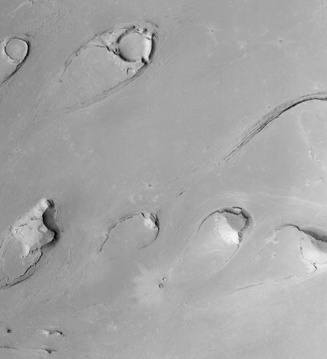 Athabasca Vallis Streamlined Islands