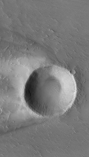 Crater in Daedalia