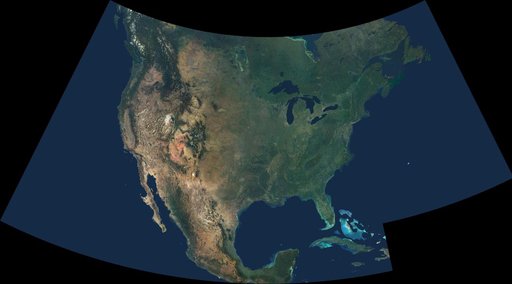 Natural Color Mosaic of North America